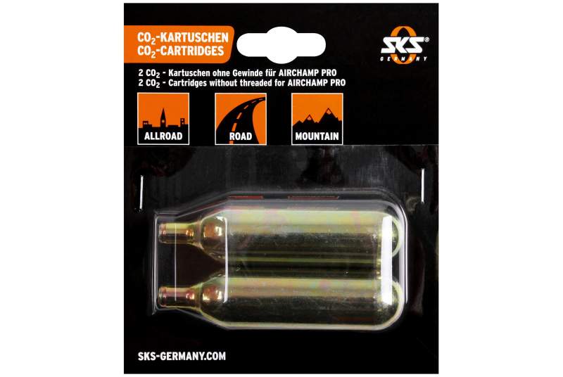 Blister 2 cartuchos de aire C02 SKS Airchamp