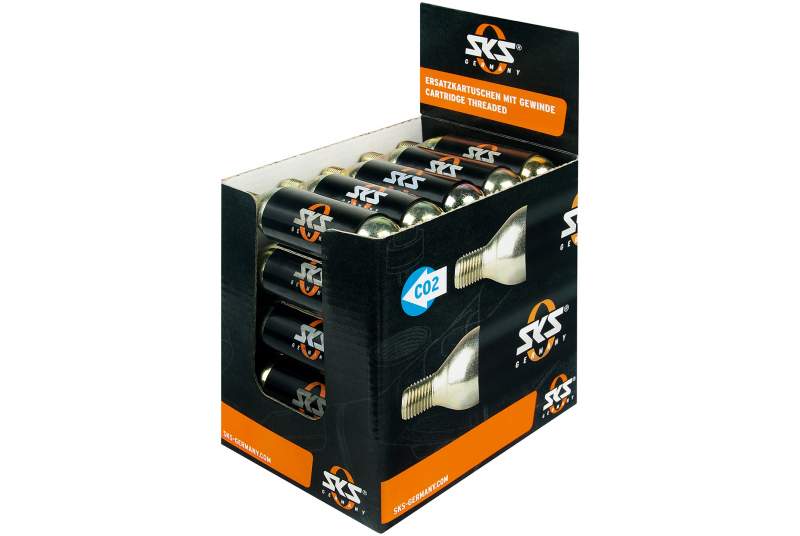 Kit SKS 25 cartuchos de aire C02 con rosca