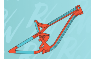 Protector de cuadro RideWrap para MTB Doble Suspension