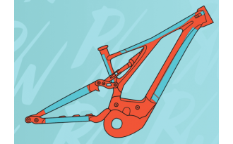 Protector de cuadro RideWrap para E-Bike Doble Suspension