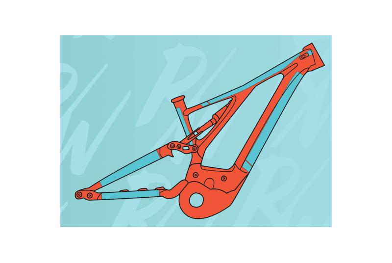 Protector de cuadro RideWrap para E-Bike Doble Suspension