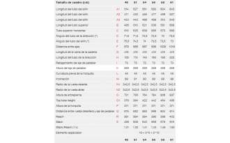 Bicicleta Stevens Xenith 105 Di2 2026 - geometría