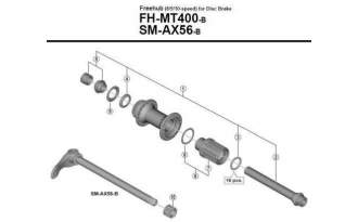 Núcleo Shimano FH-MT400B